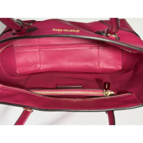 MICHAEL KORS STUDIO Mercer Corner Center Zip Leather Tote Bag/Purse Ultra Pink‎ - Picture 13 of 16